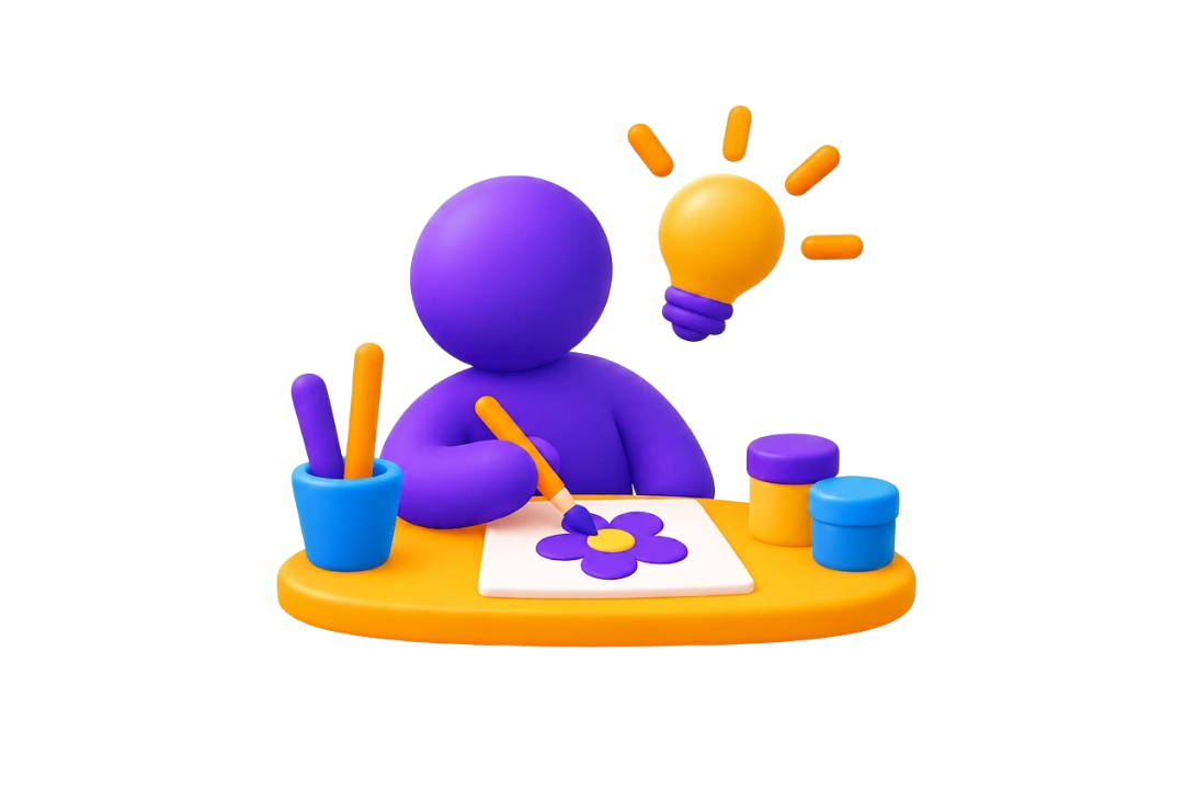 A blue magnifying glass icon representing search.